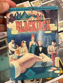 NES Blackjack Rare Video Game Complete with Box & Instructions Nice Shape! 