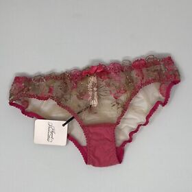 Agent Provocateur Zuri Pink Gold Brief AP4 Large NWT