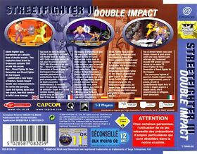Street Fighter 3: Double Impact Rear Inlay Dreamcast