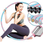 Hula Hoop Reifen Bauchtrainer Edelstahlkern Fitness 1-3 kg Schaumstoff 8-teilig 