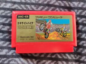 Excite Bike (Nintendo Famicom, 1984) Authentic Game Cartridge (HVC-EB) US Seller