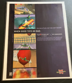 Toy Commander - Vintage Gaming Print Ad / Poster / Wall Art - SEGA Dreamcast