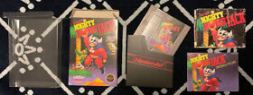 MIGHTY BOMB JACK NES Complete CIB 5 Screw Game, Rare Map + Very Nice Hangtab Box