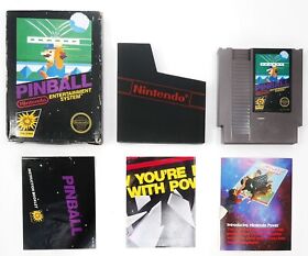 NES Pinball Action Series Nintendo Completo con Caja Manual y Póster!