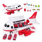 Airplane Toy Set Transport Cargo Plane Play Toy 6pcs Mini Die-Cast Car Kids Gift
