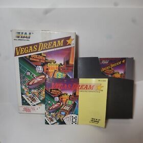 Vegas Dream Complete w/ Box and Sleeve Nintendo Entertainment System NES 1988