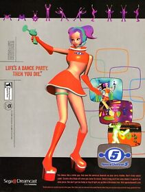 Space Channel 5 Sega Dreamcast PS2 2000 Promo Ad Wall Art Print 13" x 18"