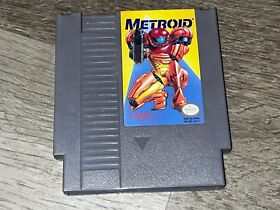 Metroid Yellow Label Nintendo Nes Cleaned & Tested Authentic