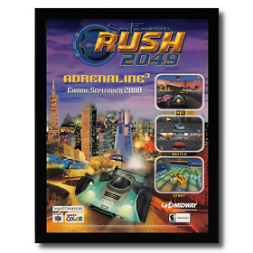 2000 San Francisco Rush 2049 Framed Print Ad/Poster Original N64 Dreamcast Art