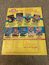 1990 NINTENDO NES GAMES Print Ad KINGS OF THE BEACH DOUBLE DRAGON TOP GUN #2