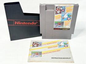 Super Mario Bros. / Duck Hunt / World Class Track Meet (Nintendo NES) W/ Manual
