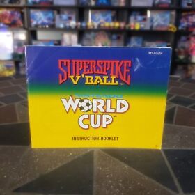 MANUAL ONLY Super Spike V'Ball/World Cup Soccer (Nintendo NES, 1990)