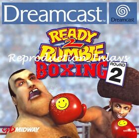 Ready 2 Rumble Boxing Dreamcast Front Inlay High Quality