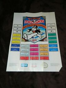 Vintage Nintendo NES Monopoly 16" x 12" Poster