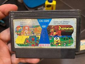 Famicom NES Game CK026 4in1 Darkwing Duck,Donald Land,Kero Kro 2,TMNT