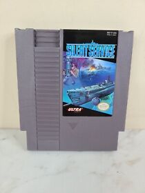 Silent Service Nintendo 1989 NES Nintendo Video Game Tested And Working 