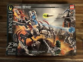 Lego Bionicle Piraka Outpost Set 8892 New Sealed Box 211 Pcs