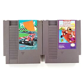 R.C. Pro-Am & Mickey Mousecapade (Nintendo NES) Authentic Carts Only Tested