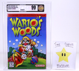 Wario's Woods New Nintendo NES Factory Sealed WATA VGA Grade 90 MINT H-Seam NIB