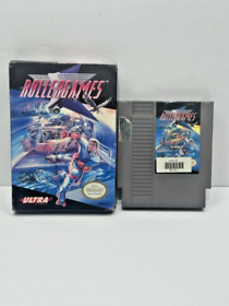 RollerGames Nintendo Entertainment System NES Game & Box TESTED