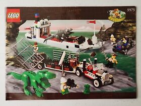 LEGO Adventures Dino Island T Rex Transport 5975 Instruction Manual Book ONLY 