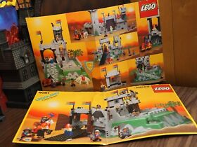LEGO Castle: King's Mountain Fortress (6081) Box lid and back of package only