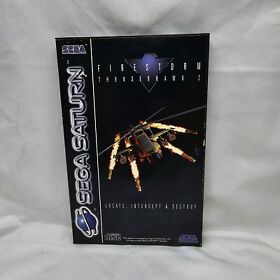 Firestorm Thunderhawk 2 Sega Saturn Spiel komplett mit Handbuch PAL und Französisch...
