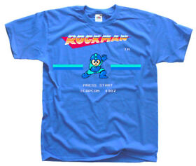 ROCKMAN / MEGAMAN Nes T shirt Black Arcade Famicom NINTENDO