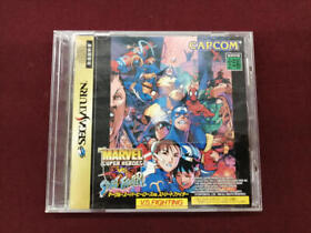 Sega Saturn Software  Marvel Super Heroes VS Street Fighter CAPCOM JAPAN
