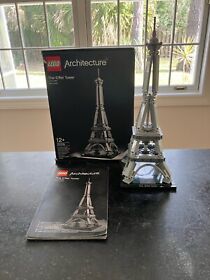 LEGO ARCHITECTURE: The Eiffel Tower (21019) Complete with box and manual (Built)