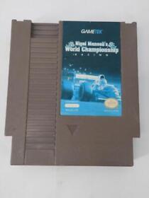 Nigel Mansell's World Championship Racing (Nintendo NES, 1993) - TESTED & WORKS!