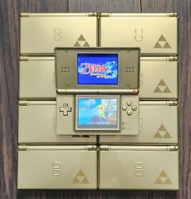 Nintendo DS Lite Legend of Zelda: Phantom Hourglass Gold Handheld System