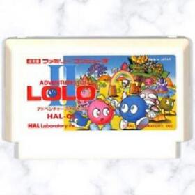 Famicom Adventures of Lolo II 2 Software Only Puzzle HAL Laboratory used Japan