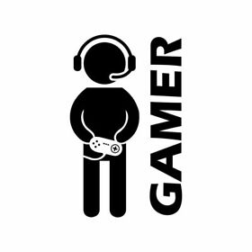 Gamer STICKER Vinyl, Car, Truck, Computer (Choose the color and size)