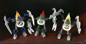 3 Bionicles Vahki:  Bordakh 8615 , Vorakh 8616 , and Rorzakh 8618  with Discs 