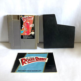 *TESTED* Who Framed Roger Rabbit NES Authentic  W/ Manual 1989