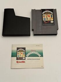 Classic Concentration - Authentic Nintendo NES Game w/ Manual & Dust cover