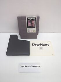 Dirty Harry (Nintendo Entertainment System, 1990) NES, Game, Manual And Sleeve 