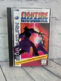 Fighters Megamix (Sega Saturn, 1997) Complete CIB Mint Disc