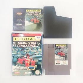 Ferrari Grand Prix Challenge + Box & Manual - Nintendo NES - Tested & Working