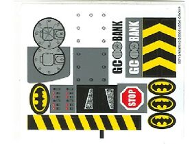 LEGO 7781 - Batman - The Batmobile: Two-Face's Escape - STICKER SHEET 
