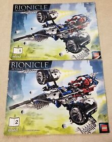 Lego BIONICLE JETRAX T6 8942 Instruction Building Guide Books Booklets 1 and 2 