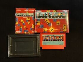 FC Tetris Flash Famicom Japanese Not Tested w/Box Manual NES