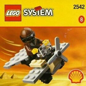 LEGO Adventuerer Plane Shell Oil #8 Promo Bomber Jacket Pilot 2542