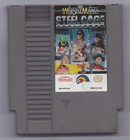 Vintage Nintendo  WWF Wrestlemania Steel Cage Challenge Video Game NES Cart VHTF