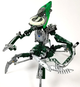 Nidhiki LEGO Bionicle 8622 Complete Kanoka Disk Titan Warrior Dark Hunter Green