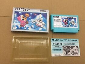 Ice Climber w/box manual Famicom NES Japan Nintendo