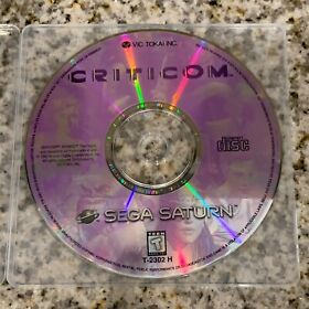 Criticom (Sega Saturn Game) US Version! Disc Only Tested & Working!