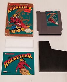 Vintage 1991 The Rocketeer OVAL SEAL Nintendo NES Game Sleeve / Box / Manual