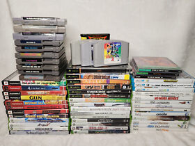 HUGE VIDEO GAME LOT PS1, PS2, XBOX, XBOX 360, Wii, Wii U, NES, SNES, N64, SEGA